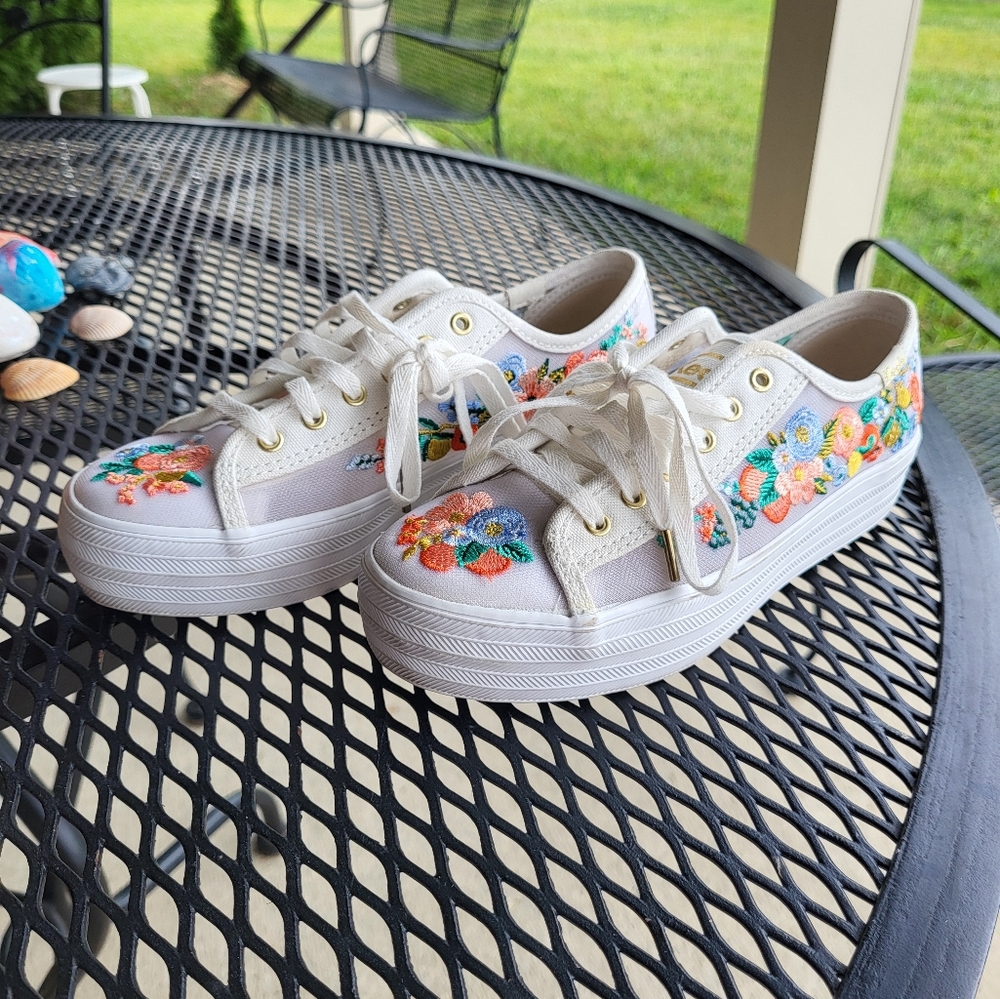 Keds Triple Kick Rifle Paper Co. Platform Sneaker Women's Size 6